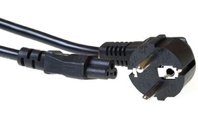 ACT Netsnoer CEE 7/7 male (haaks) - C5 zwart 7 m ACT Netsnoer CEE 7/7 male (haaks) - C5 zwart 7 m