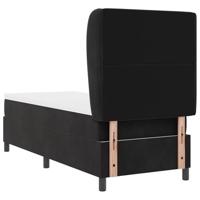Boxspring bed met matras Zwart 80 x 200 cm Fluweel - thumbnail