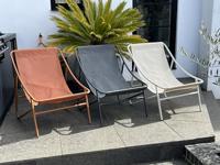 ProGarden Loungestoel Set 3-delig Donkergrijs - thumbnail