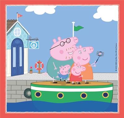 Clementoni legpuzzel super color vierkant peppa pig, 3x48st. - thumbnail