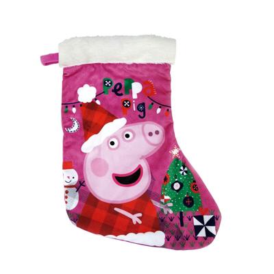 Kerstsok Peppa Pig Cosy corner 42 cm