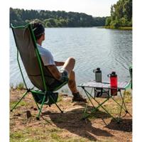 Highlander Ayr lichtgewicht campingstoel lang - Groen - thumbnail
