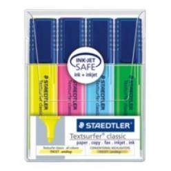 Markeerstift Staedtler 364 Textsurfer assorti 4 stuks