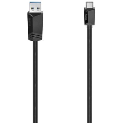 Hama USB-C-kabel USB-C-stekker - USB-A-stekker USB 3.2 Gen1 5 Gbit/s 0,75 M