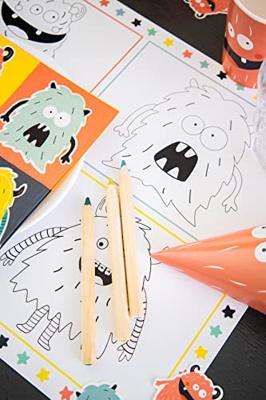 Folat BV kleurplaat placemat monster bash, 6st.
