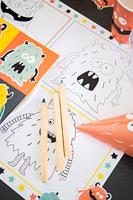Folat BV kleurplaat placemat monster bash, 6st. - thumbnail