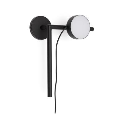 Kave Home Wandlamp 'Orey' Met verplaatsbare spot, kleur Zwart