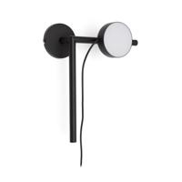 Kave Home Wandlamp 'Orey' Met verplaatsbare spot, kleur Zwart - thumbnail