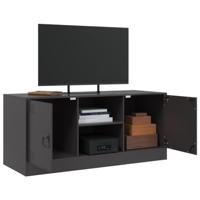 Tv-meubel 99x39x44 cm staal zwart - thumbnail