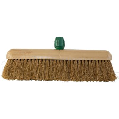 Zachte bezem van kokosvezel 30cm met kunststof houder Zachte bezem van kokosvezel 30cm met kunststof houder
