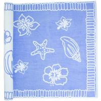 The One Towelling Strandhanddoek Hawaii 90 x 190cm Purple / White - thumbnail