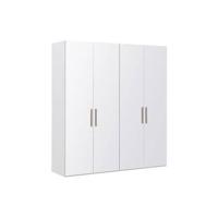 Goossens Kledingkast Easy Storage Ddk, Kledingkast 203 cm breed, 220 cm hoog, 4x glas draaideur - thumbnail