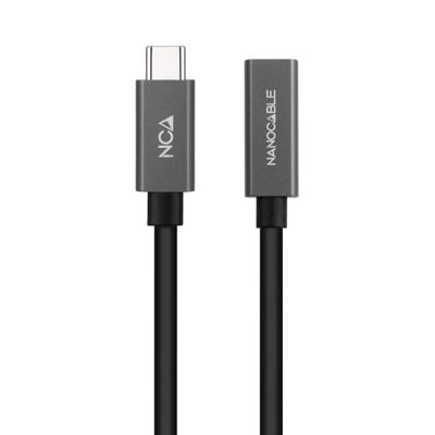 NANOCABLE 10.01.4402 - USB 3.2 Gen2 x 2 20 Gbps 3A-kabel, 4K/60Hz, USB-C mannelijk naar USB-C aansluiting, zwart, 2m
