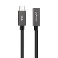 NANOCABLE 10.01.4402 - USB 3.2 Gen2 x 2 20 Gbps 3A-kabel, 4K/60Hz, USB-C mannelijk naar USB-C aansluiting, zwart, 2m - thumbnail