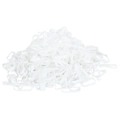 VidaXL Haarelastiekjes paard 2500 st silicone wit