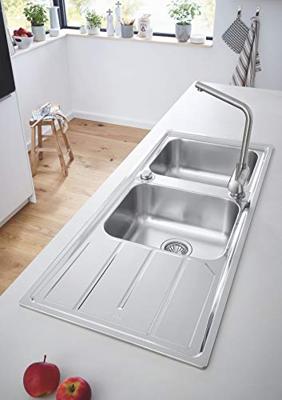 GROHE Minta Keukenkraan - hoog - l uitloop - supersteel geborsteld 31375DC0 GROHE Minta Keukenkraan - hoog - l uitloop - supersteel geborsteld 31375DC0