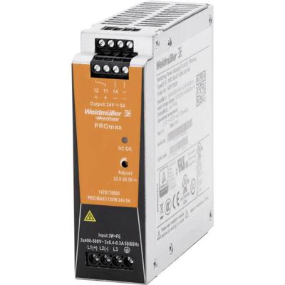 Weidmüller 1478170000 DIN-rail netvoeding 12 V/DC 5 A 120 W Inhoud 1 stuk(s) Weidmüller 1478170000 DIN-rail netvoeding 12 V/DC 5 A 120 W Inhoud 1 stuk(s)