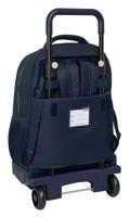 Schoolrugzak met Wielen Benetton Together Marineblauw 33 x 45 x 22 cm - thumbnail