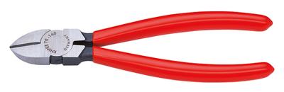 Zijsnijtang lengte 160 mm hoofd gepolijst kunststof mantel KNIPEX