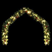 VidaXL Kerstslinger versierd met kerstballen en led-lampjes 10 m - thumbnail