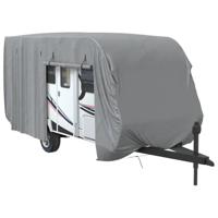 VidaXL Caravanhoes 670x250x220 cm vliesvlies grijs - thumbnail