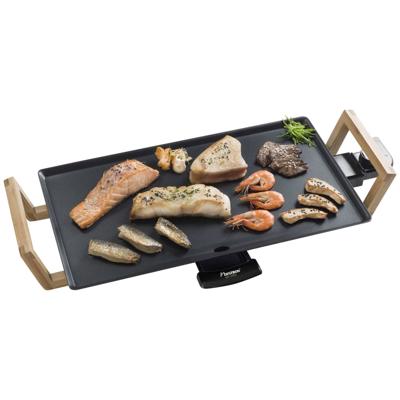 Bestron ABP602BB Asia Lounge Teppanyaki Grillplaat Zwart/Bamboe