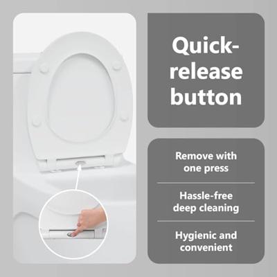 VidaXL Toiletzitting wit 47 x 37,5 x 3,8 cm duroplast