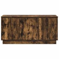 TV-meubel met LED Gerookt eiken 100 x 38 x 49 cm Bewerkt hout - thumbnail
