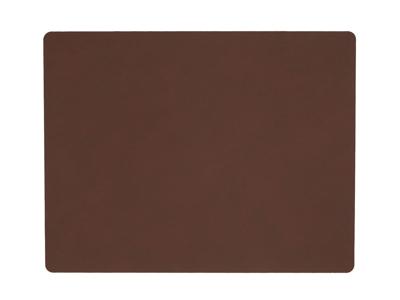 LIND DNA - Dinner Mat Square - Placemat 35x45cm Nupo Dark Brown LIND DNA - Dinner Mat Square - Placemat 35x45cm Nupo Dark Brown
