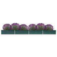 Plantenbak verhoogd 600x80x45 cm gegalvaniseerd staal groen - thumbnail