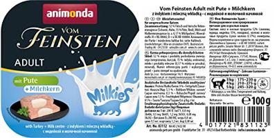 ANIMONDA Vom Feinsten Adult Milkies met Kalkoen en Melkvulling - Natvoer voor Katten - 100g