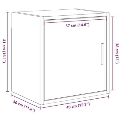 Garagewandkasten 2 st spaanplaat ambachtelijk eikenhout Garagewandkasten 2 st spaanplaat ambachtelijk eikenhout