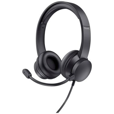 Trust Ayda Headset voor pc (USB) Headset Zwart - thumbnail