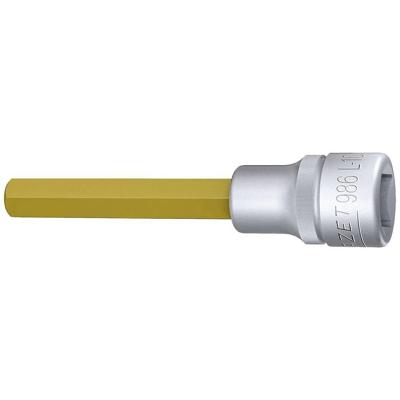 HAZET Dopsleutelbit 986L-10 · 1/2 inch (12,5 mm) vierkant hol · Binnen-zeskant-profiel · SW 10 mm