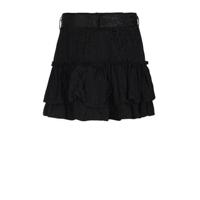 Jill & Mitch by Shoeby rok Catice met all over print en ceintuur zwart - thumbnail