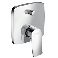 Hansgrohe Metris ééngreeps badmengkraan afbouwdeel met zekerheidscombinatie voor iBox Universal, chroom - thumbnail