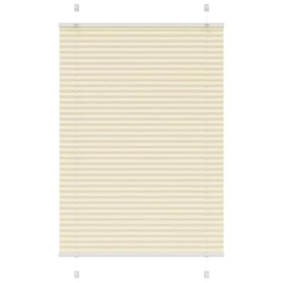 VidaXL Plissé rolgordijn 95x100 cm stofbreedte 94,4 cm polyester crème