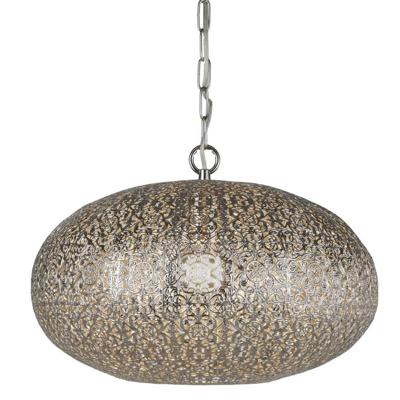 Searchlight Marokaanse stijl hanglampFretwork RVS - 2672SS