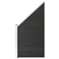 VidaXL Schuttingpaneel 95x(105-180) cm hkc grijs - thumbnail