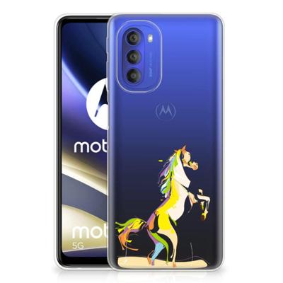 Motorola Moto G51 5G Telefoonhoesje met Naam Horse Color Motorola Moto G51 5G Telefoonhoesje met Naam Horse Color