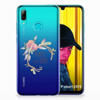 Huawei P Smart 2019 Telefoonhoesje met Naam Boho Text - thumbnail