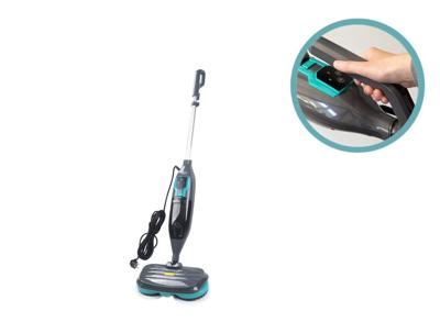 Aqua Laser - 2-in-1 Stoomreiniger - Roterende pads - Blauw