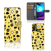 Telefoonhoesje met Naam Motorola Moto E20 | E30 | E40 Punk Geel - thumbnail