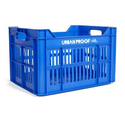 UrbanProof Urban proof fietskrat recycled kunststof 30l konings blauw 40x30x25 cm