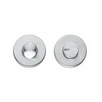 Intersteel Rozet met toilet-/badkamersluiting verdekt 49x7mm - chroom mat - thumbnail