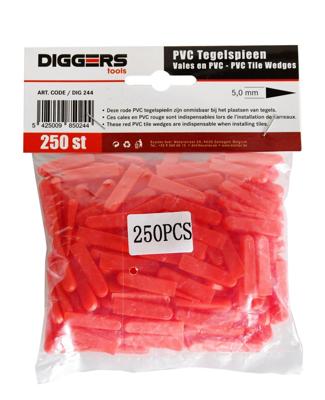 Diggers Tegelspie | 5mm | 250 stuks - DIG244