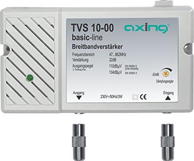 Axing TVS 10 Multirangeversterker BK, DVB-T 22 dB Axing TVS 10 Multirangeversterker BK, DVB-T 22 dB