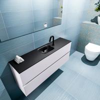MONDIAZ ADA 120cm toiletmeubel cale. LEX wastafel urban midden 1 kraangat - thumbnail