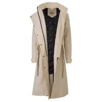 AGU Trench Coat Long Regenjas Urban Outdoor Dames - Cement - S - Waterdicht - thumbnail