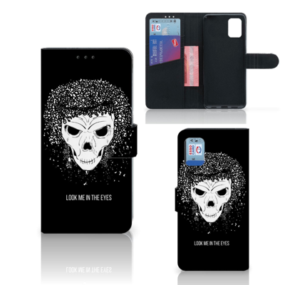 Telefoonhoesje met Naam Samsung Galaxy A31 Skull Hair Telefoonhoesje met Naam Samsung Galaxy A31 Skull Hair
